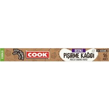 Cook Desenli Doğal Pişirme Kağıdı 16'lı
