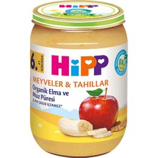 2 Adet Hipp Organik Kavanoz Maması Elma ve Muz Püresi 190 gr