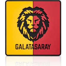 Galatasaray Parçalı Aslan Silikon Bardak Altlığı (2'li Set) - Lisanslı Orijinal