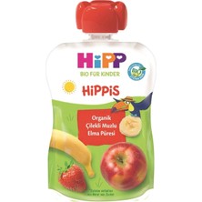 2 Adet Hipp Organik Meyve Keyfi Çilekli Muzlu Elma Püresi 100 gr
