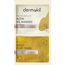 3 Adet Dermokil Kil Maskesi Soyulabilir Altın 2x7,5 ml