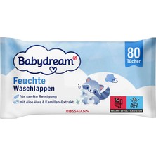 2 Adet Babydream Bebek Islak Mendil Hassas Cilt, Aloe Veralı 80'li
