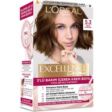 L'Oréal Paris L Oréal Paris Excellence Creme Saç Boyası 5.3 Koyu Karamel 192 ml