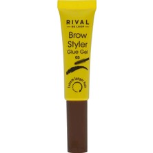 3 Adet Rival De Loop Kaş Şekillendirici Jel Maskara No.03 Dark Brown 1 Adet