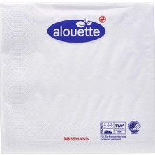 3 Adet Alouette Servis Peçetesi Beyaz 20'li