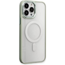 SS Home Concept Apple iPhone 15 Pro Max Kılıf Room Magneticsafe Silikon - Su Yeşili