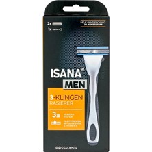 3 Adet Isana Men Tıraş Bıçağı 3 Bıçaklı Sistem+2 Yedek 1 Adet