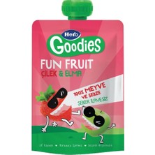 4 Adet Hero Goodies Meyve Püresi Çilek Elma 100 gr