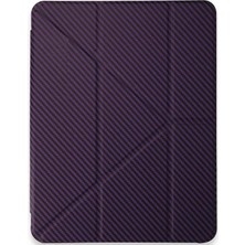 SS Home Concept Apple iPad Pro 11 (2024) Kılıf Color Karbon Tablet Kılıfı - Derin Mor