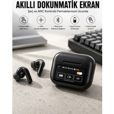 SS Home Concept Kablosuz Bluetooth Kulaklık Ekranlı Uzun Şarj Süreli Anc Destekli