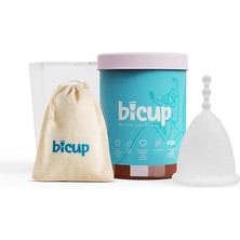 5 Adet Bicup Small Regl Kabı ve Mikrodalga Sterilizasyon Kabı 1 Adet