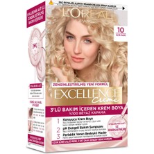L'Oréal Paris 5 Adet L Oréal Paris Excellence Creme Saç Boyası Açık Sarı 10 1 Adet