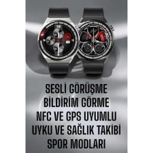 SS Home Concept Akıllı Saat Gps ve Nfc Özelliği Sesli Görüşme Dokunmstik Ekran
