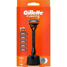 5 Adet Gilette Tıraş Makinesi + 4 Yedek Bıçağı + Piremium Stand Hediyeli Paket 1 Adet