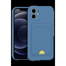 SS Home Concept Apple iPhone 11 Kılıf Kelvin Kartvizitli Silikon - Mavi
