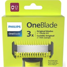 3 Adet Philips Oneblade Yedek Bıçak QP630/51 3'lü