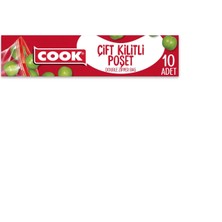 2 Adet Cook Çift Kilitli Poşet 10 Adet