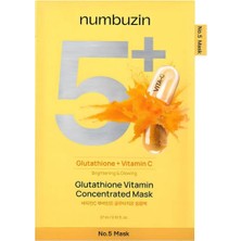3 Adet Numbuzin No.5+ Glutathione Vitamin Concentrated Mask 1 Adet