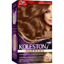 3 Adet Koleston Wella Supreme Saç Boyası 7/77 Işıltılı Kahve 1 Adet