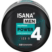 3 Adet Isana Men Wax 4 Numara Ekstra Güçlü Tutuş 75 ml