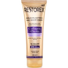 2 Adet Restorex Saç Kremi Kolajen&biotin Dolgunlaştırıcı ve Onarıcı 250 ml
