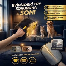 SS Home Concept Büyük Boy Evcil Hayvan Tüy Alma Eldiveni, Geliştirilmiş Elektrostatik Tüy Toplayıcı Kedi Köpek Bakım ve Temizlik Eldiveni