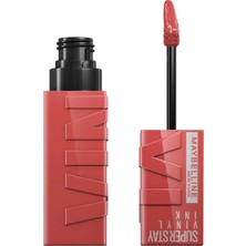 Maybelline Super Stay Vinyl Ink Uzun Süre Kalıcı Likit Parlak Ruj No:15 Peachy 1 Adet