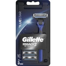 2 Adet Gilette Mach3 Start Tıraş Makinesi + 3 Bıçak 1 Adet