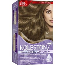 5 Adet Koleston Wella Supreme Sonsuz Işıltılı Küllü Tonlar Saç Boyası 7/1 Küllü Kumral 50 ml
