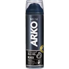 3 Adet Arko Men Jel Black 200 ml