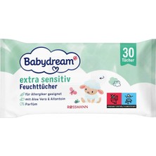 5 Adet Babydream Bebek Islak Mendil Çok Hassas Cilt, Aloe Veralı 30'lu
