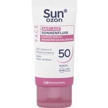 Sun Ozon 4 Adet Sunozon Güneş Koruyucu Yüz Kremi Anti-Age 50SPF 50 ml