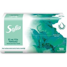 4 Adet Sofia El ve Yüz Havlusu 1 Adet