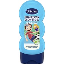 2 Adet Bübchen Çocuk Şampuan & Duş Jeli Sports Fan 230 ml