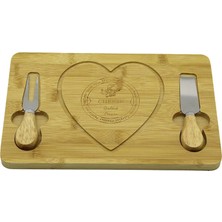 SS Home Concept Kalpli Bıçak Sağ-Solahşap Bambu Kahvaltı Peynir Sunum Pano2 Bıçak=ahşap SAP19X29CM-1.5CM