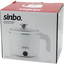 SS Home Concept Elektrikli Fonksiyonlu Pişirici Çelik Tencere 800ML 400W Buharda Pişirme Aparatı Cam Kapak SCO-5043