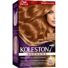 2 Adet Koleston Wella Supreme Saç Boyası 8/74 Gizemli Kahve 1 Adet