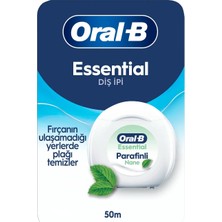 3 Adet Oral-B Essential Parafinli Diş Ipi Nane Aroması 50M 1 Adet