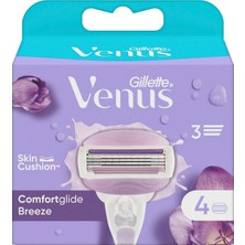 3 Adet Gillette Venus Venus Comfort Glide Breeze Yedek Başlık 4'lü