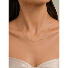 Dorika Top Detaylı Zincir Kolye