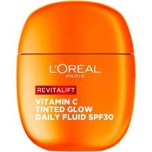 L'Oréal Paris Loreal Paris Revitalift Clinical C Vitamini Içeren Renkli Işıltılı SPF30 Nemlendirici Yüz Güneş Kremi 40 ml