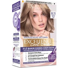 L'Oréal Paris 2 Adet L Oréal Paris Excellence Cool Creme Saç Boyası Ekstra Küllü Sarı 8.11 1 Adet