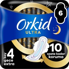 5 Adet Orkid Ultra Ekstra Tekli Gece Ekstra 6'lı