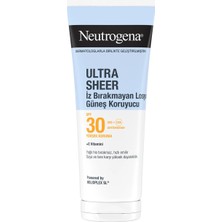 3 Adet Neutrogena Ultra Sheer Vücut Güneş Losyon SPF30 Nemlenlendirici 200 ml
