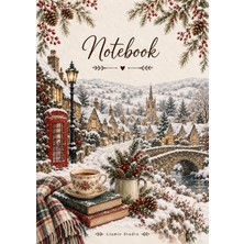 Liamir Studio Notebook, A5 Kareli Not Defteri 50 Yaprak, 100 Sayfa, Laminasyon Kapak / Tel Spiral