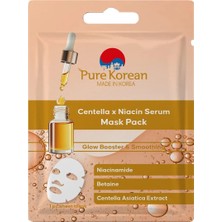 4 Adet Pure Korean Serum Maske Centella x Niacin 1 Adet