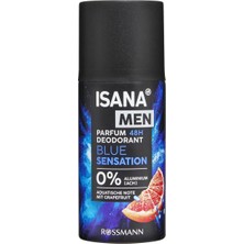 3 Adet Isana Men Deo-Parfüm Sprey Blue Sensation 150 ml
