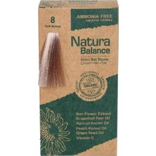 2 Adet Natura Balance Krem Saç Boyası Açık Kumral 8 1 Adet