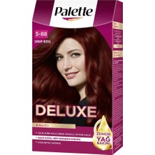 3 Adet Palette Deluxe Saç Boyası Şarap Kızıl NO:5-889 50 ml