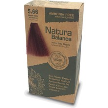 3 Adet Natura Balance Krem Saç Boyası Şarap Kızılı 5.66 1 Adet